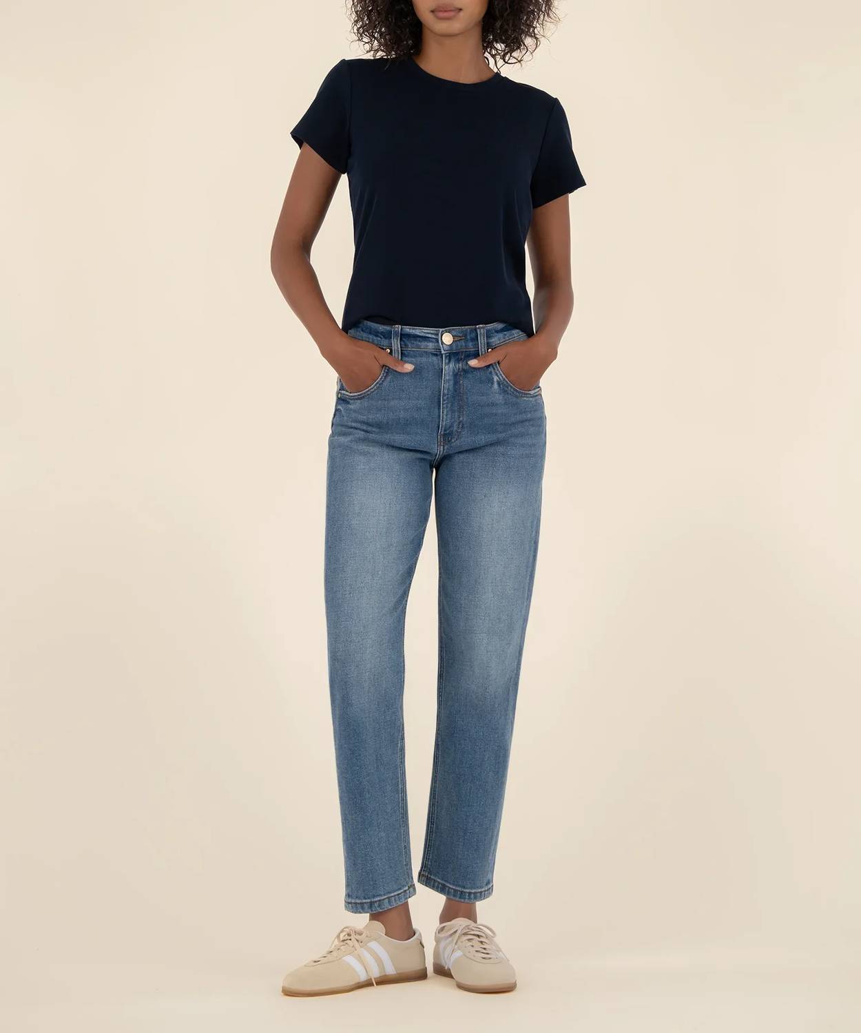 Kut From The Kloth - Kit High Rise Relaxed Straight Leg Denim Jeans