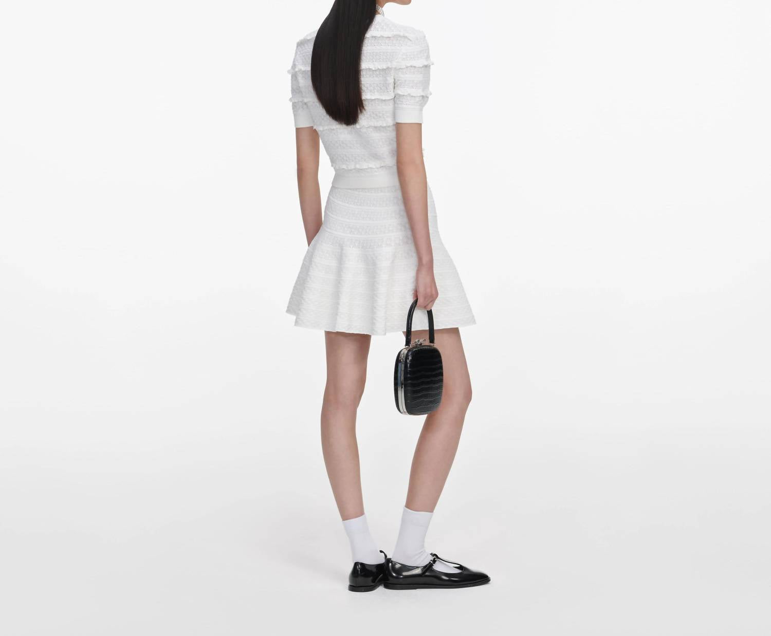 Self-Portrait - Pointelle Knit Top
