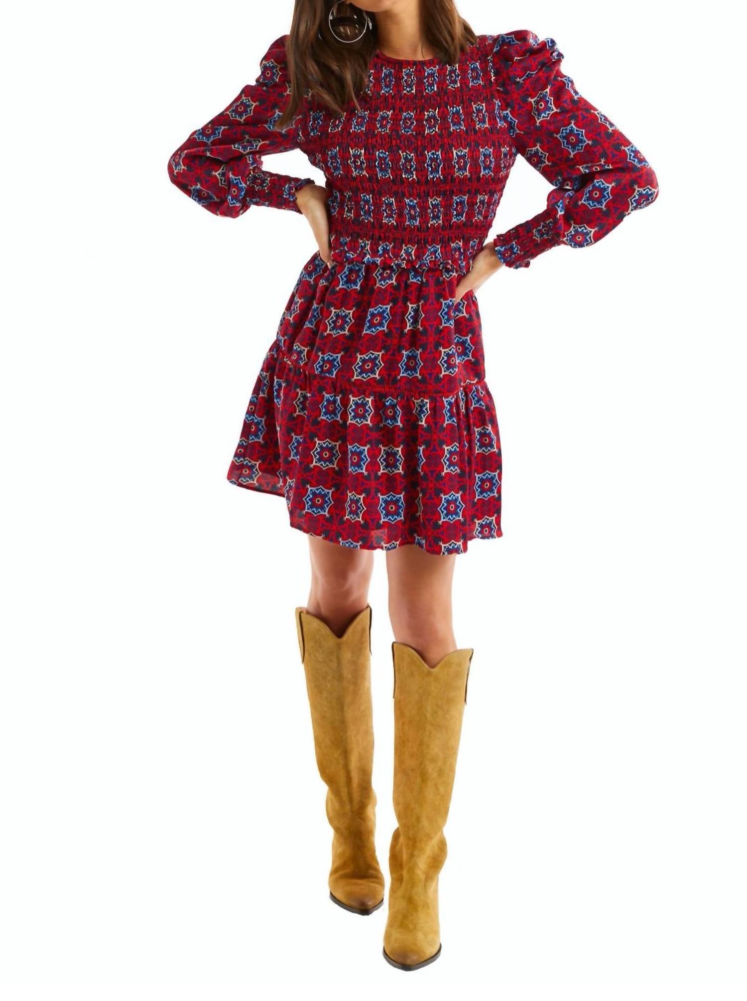 Smocked Kaleidoscope Dress