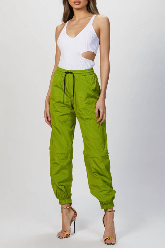 DETACHABLE-LEG TRACK PANT