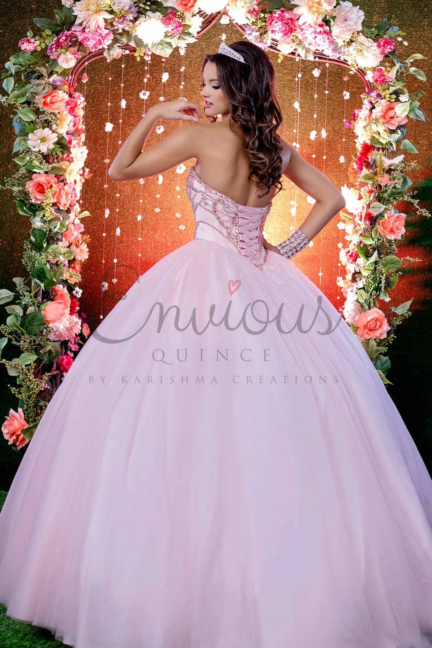 Karishma Creations Women's Prom Dress in pink - women's dress - alternate view