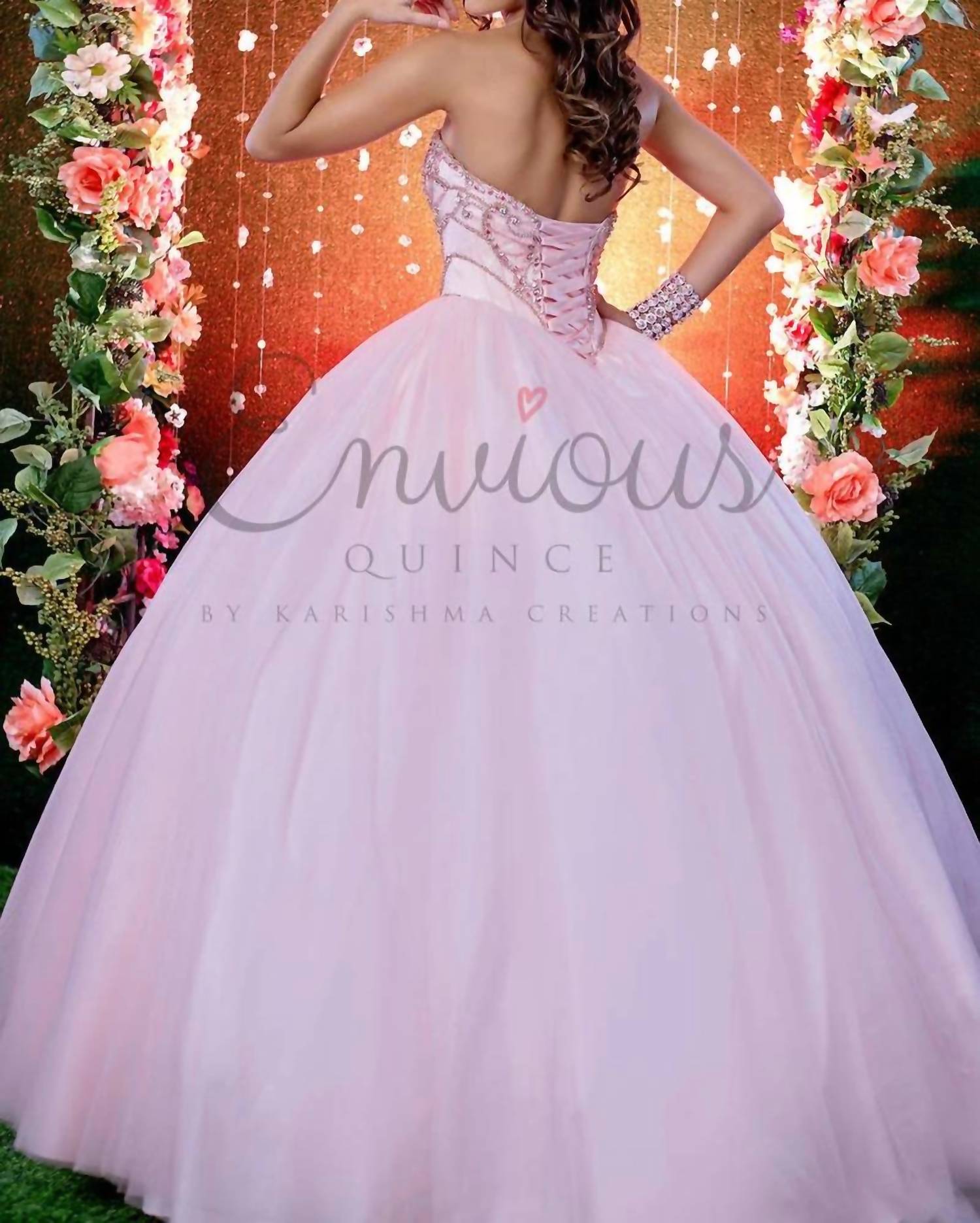 Karishma Creations Women's Prom Dress in pink - women's dress - detail view