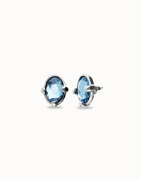 Unode50 - Women's Studs With Oval Faceted Crystals Earrings