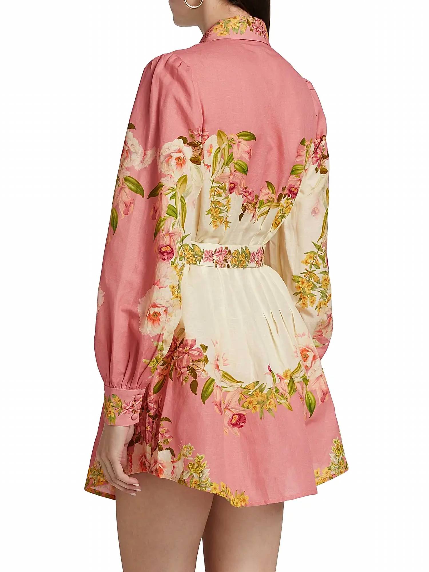 Hemant & Nandita - Short Dress With Buckle Belt