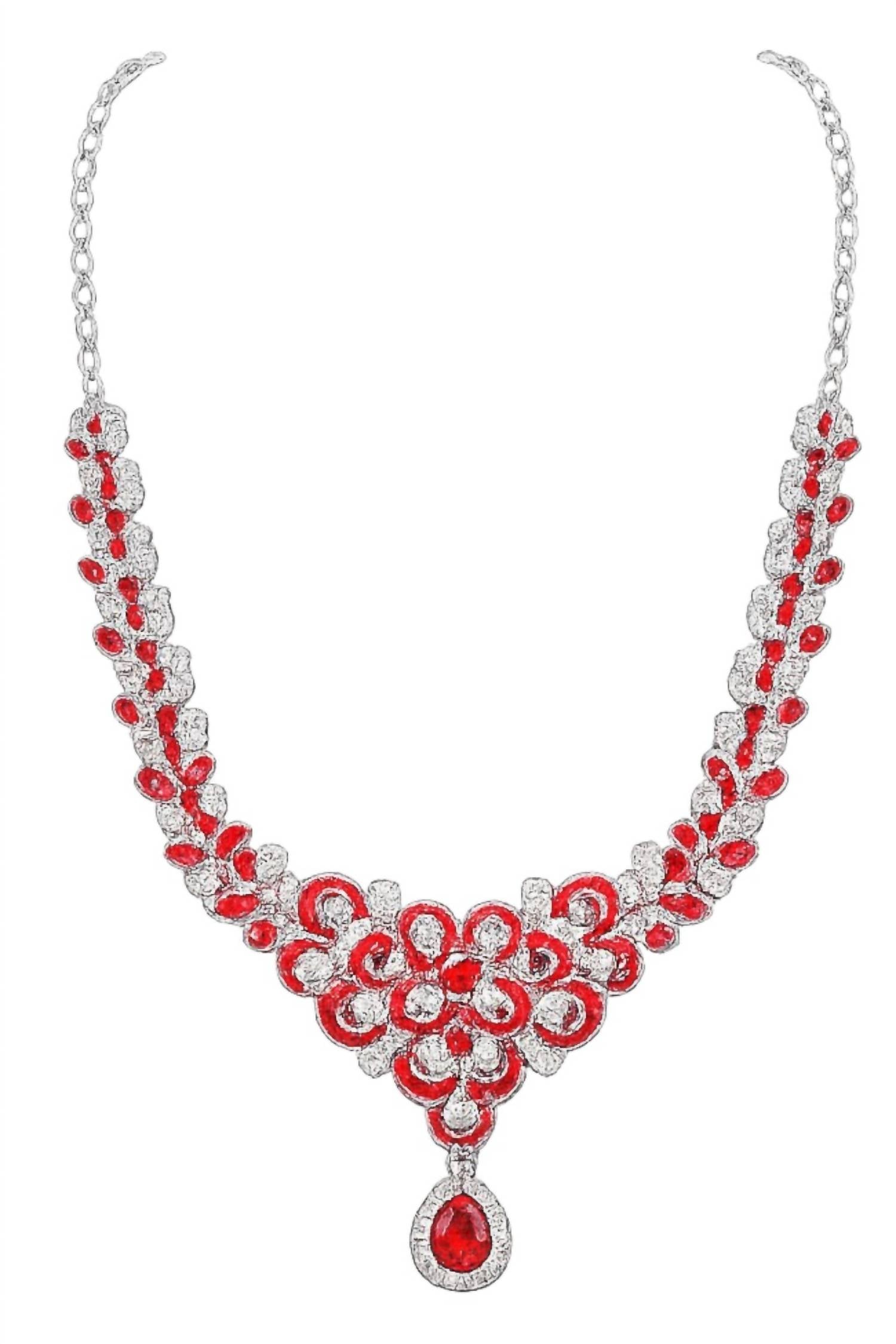 Donna Vinci - Women's J108 Necklace And Earrings Jewelry Set