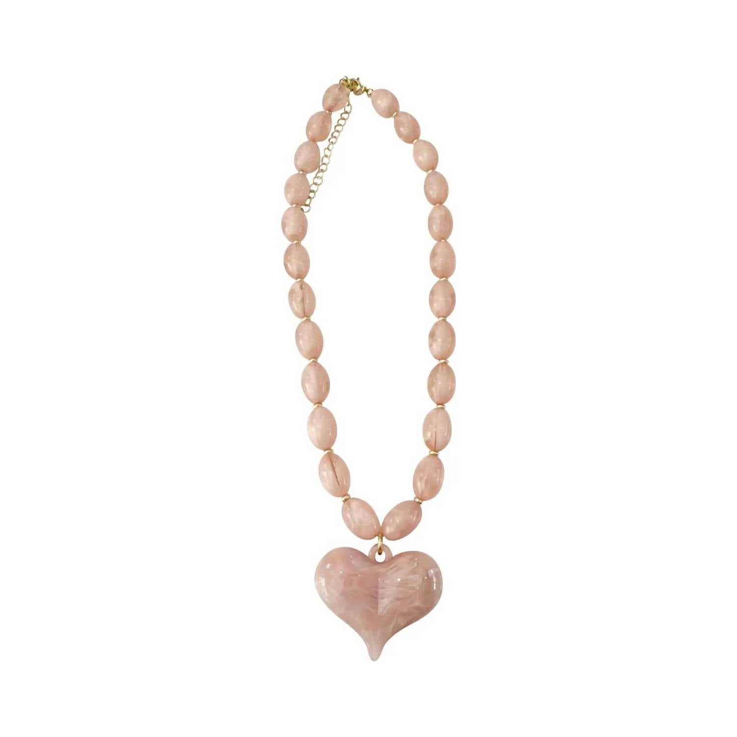 Gemelli - Women's Heart Beaded Necklace