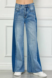 See And Be Seen - Ace Two-Tone Wide Leg Jeans
