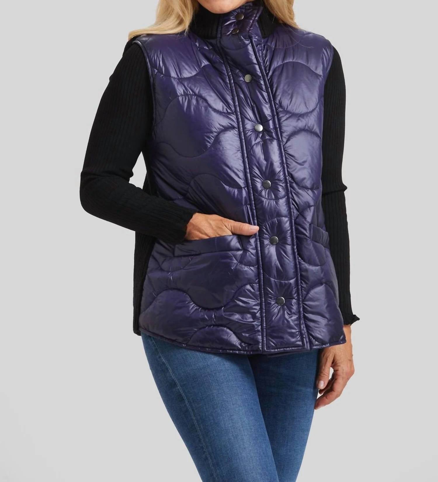Peace Of Cloth - Quilted Snap Vest