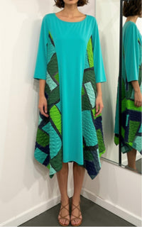Ic Collection - Colorblock Midi Dress