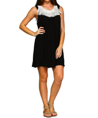 Velzera - Crochet Fringe Mini Dress