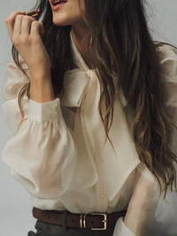 The Shirt - Long Sleeve French Bow Shirt
