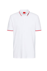 Hugo - Cotton Pique Short-sleeved Polo Shirt