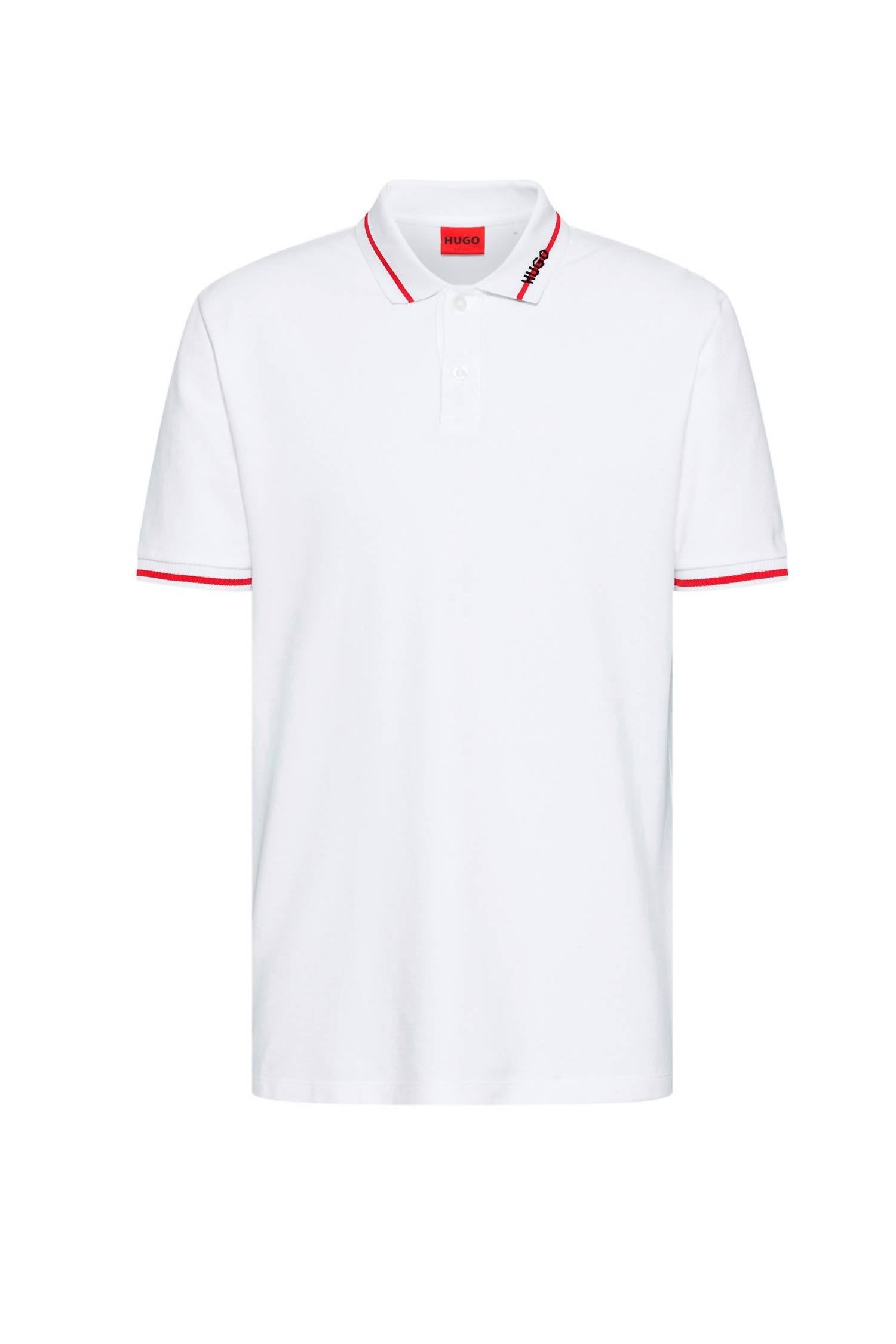 Hugo - Cotton Pique Short-sleeved Polo Shirt