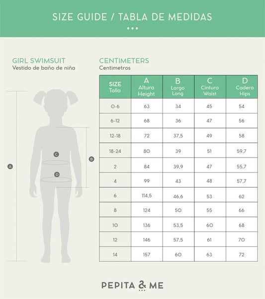 Pepita & Me - Girls Puffy Sleeve Reversable Bikini