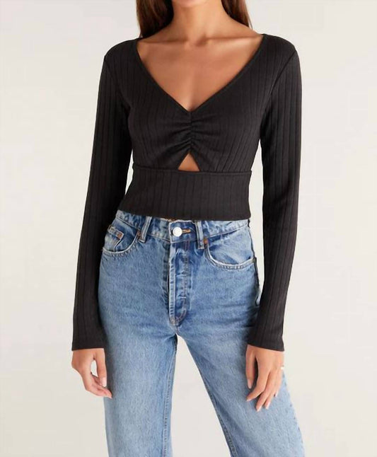 Bella Rib Long Sleeve Top