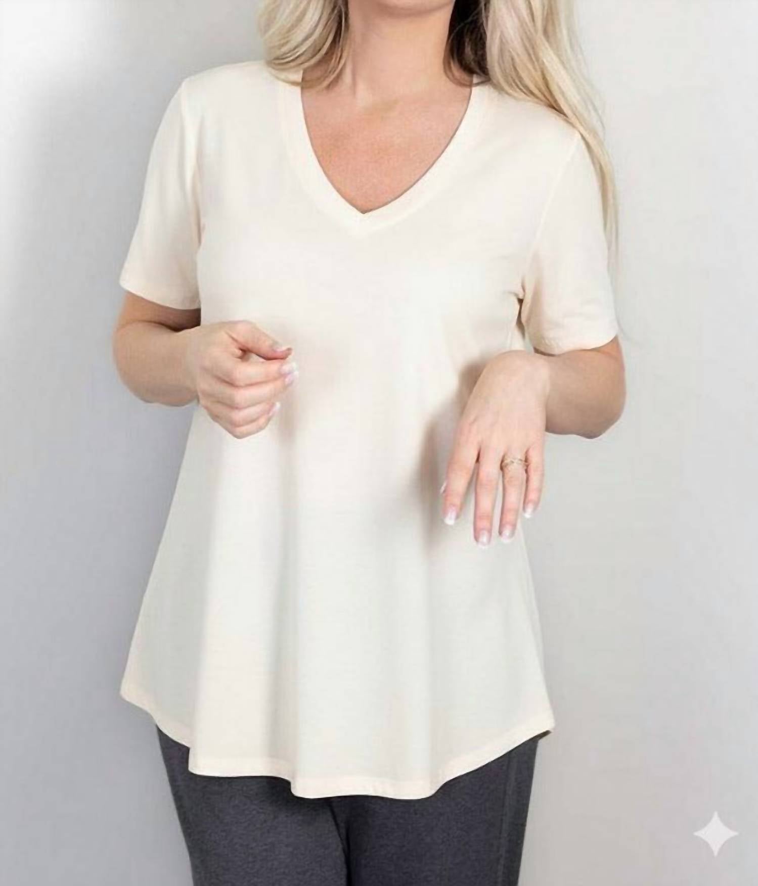 Pure Essence - Bamboo V-Neck Tee