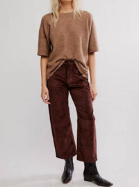 Free People - Deep Trance Cords Barrel Jeans