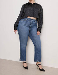 Good American - Curve High Rise Straight Jeans
