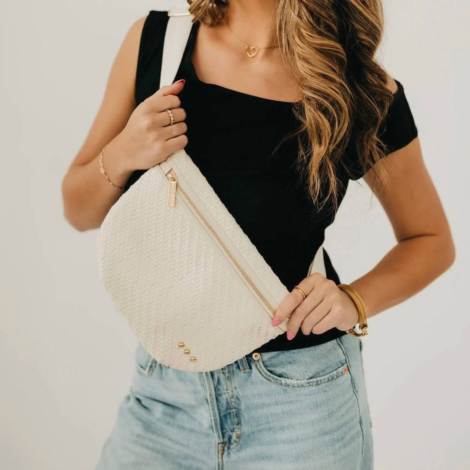 Pretty Simple - Westlyn Diagonal Woven Bum Bag