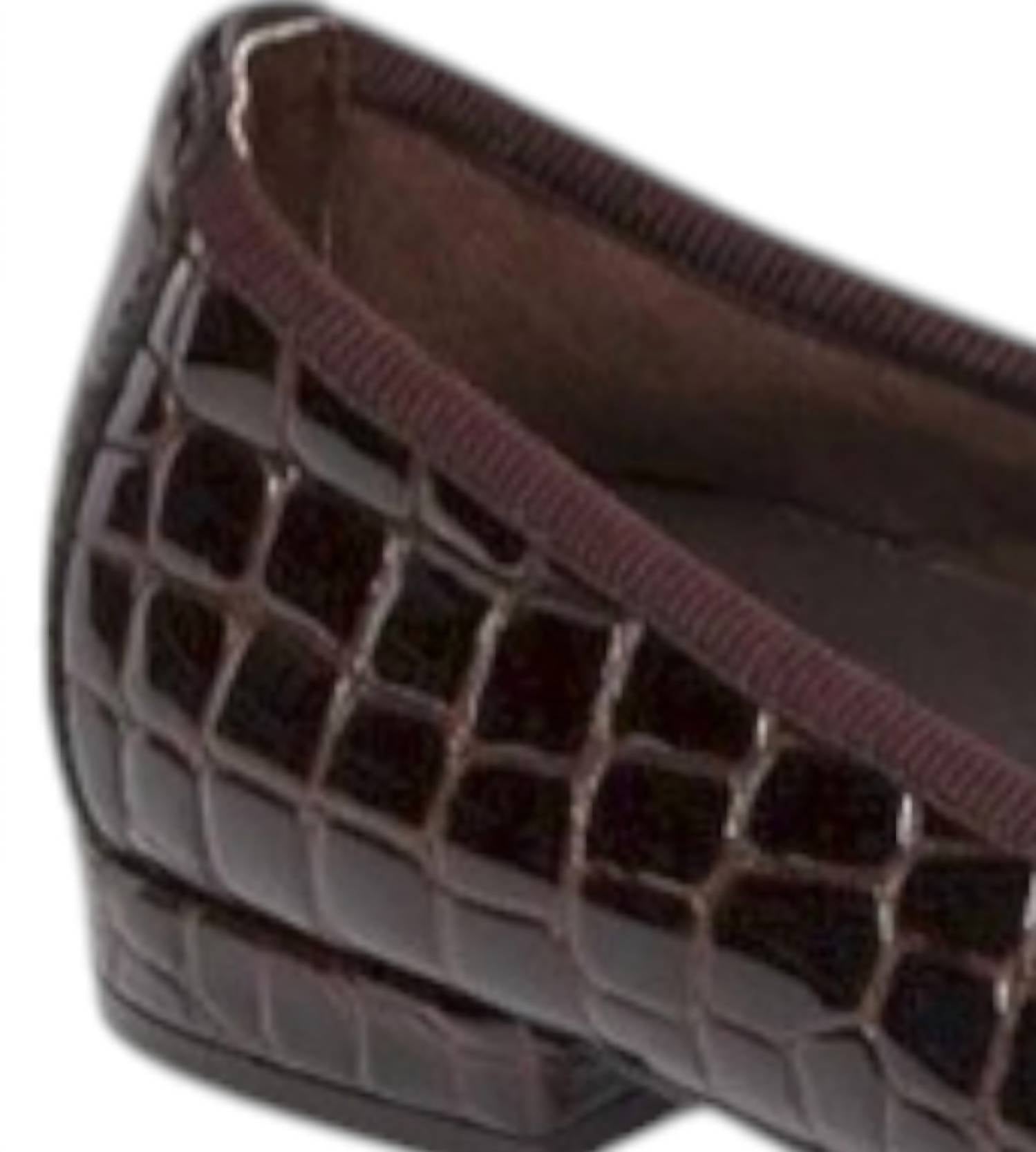 David Tate Women's Glow Ballet Flat in brown - women's flats - alternate view