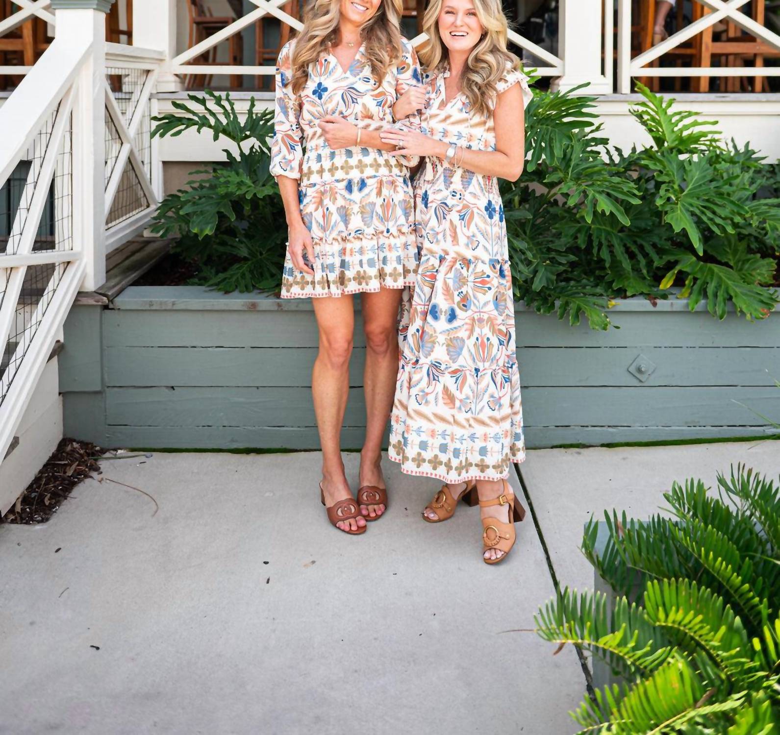 Sail To Sable - Long Sleeve Smocked Waist Dress