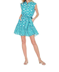 Joy Joy - Contrast Print Shirt Dress
