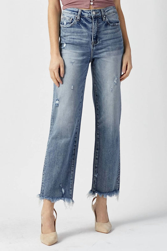 Risen - High Rise Straight Leg Jeans