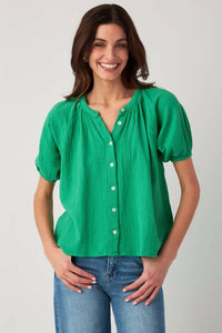 Elan - Gauze Short Sleeve Top