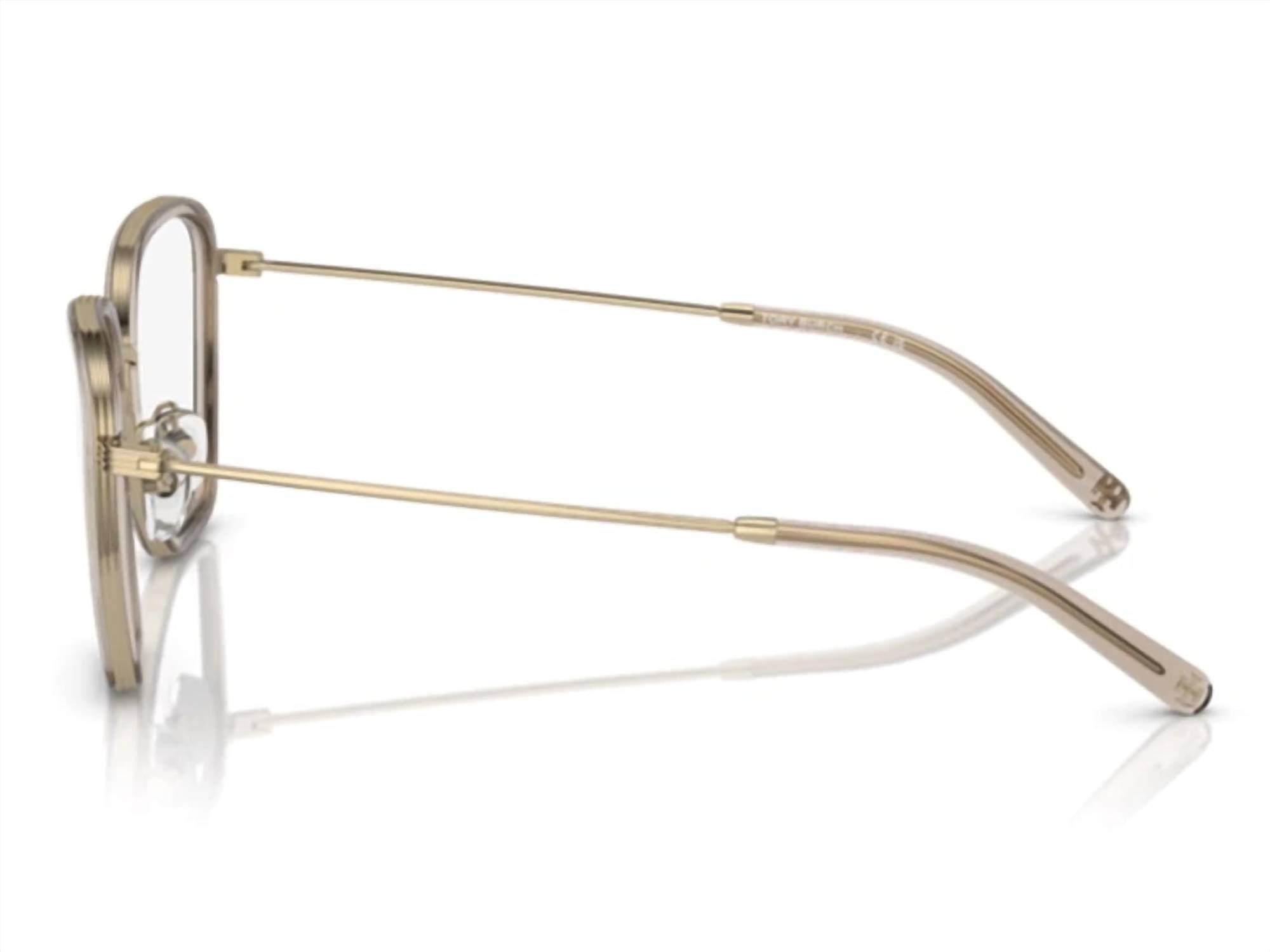 Tory Burch - Women's Transparent Square Non-polarized Eyeglasses