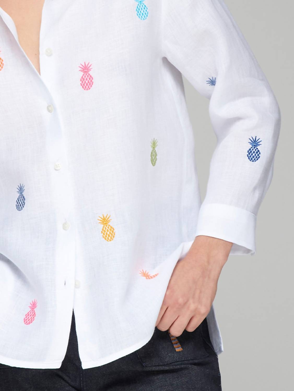 Vilagallo - Vilagallo Button Down Printed Blouse