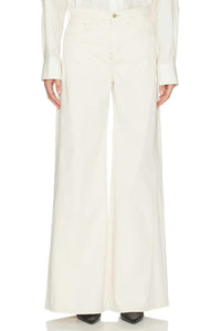 L'Agence - Beau High Rise T Seam Wide Leg Jean