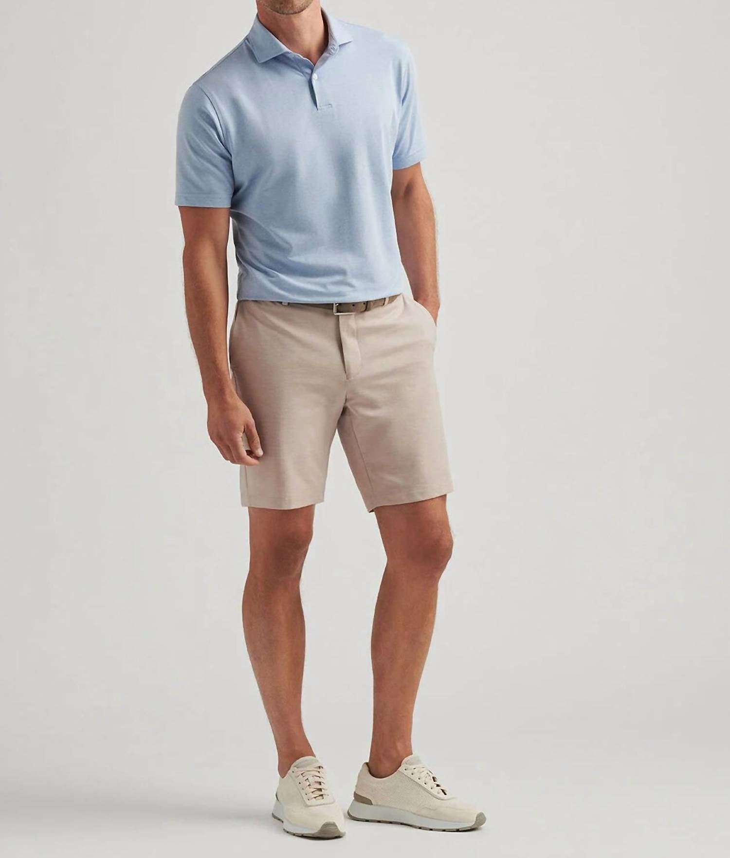 PETER MILLAR Surge Performance Short in khaki - men's shorts