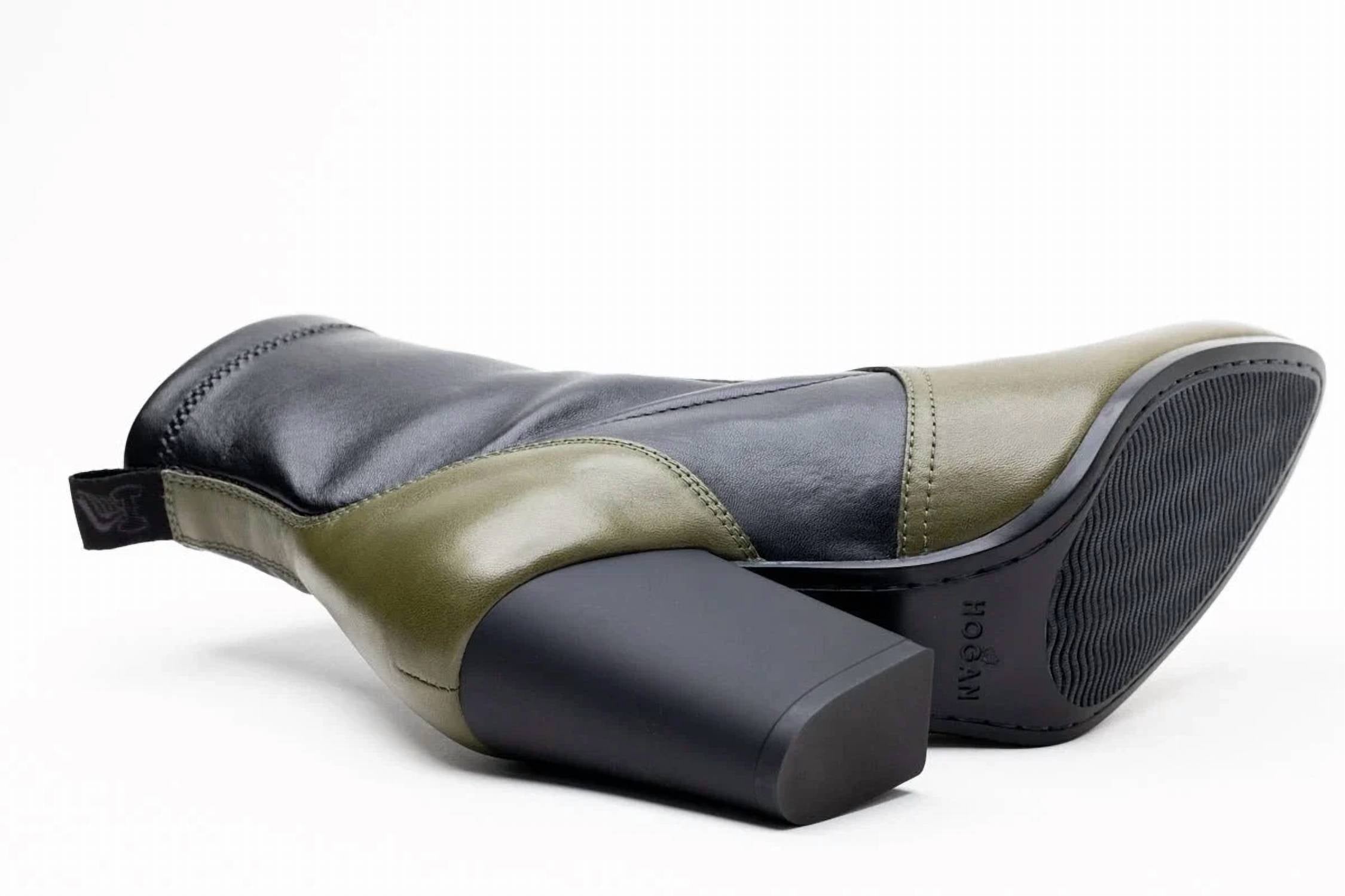 Hogan - Women's Two-tone Block-heel Boots