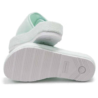 HUNTER Women's Original Terry Towelling Logo Slides in spearmint - women's shoe - view 7