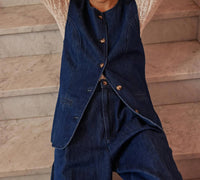 Grace & Mila - Vallon Front Waistcoat Denim Vest