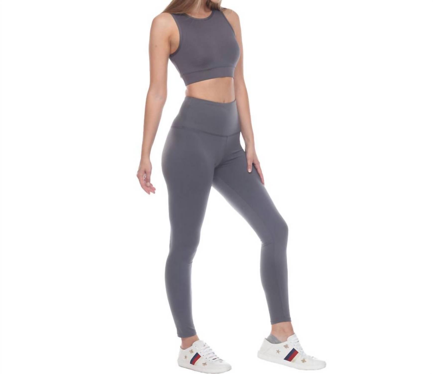 GOLDHAUS Elevate Sports Bra in charcoal - women's intimate - alternate view