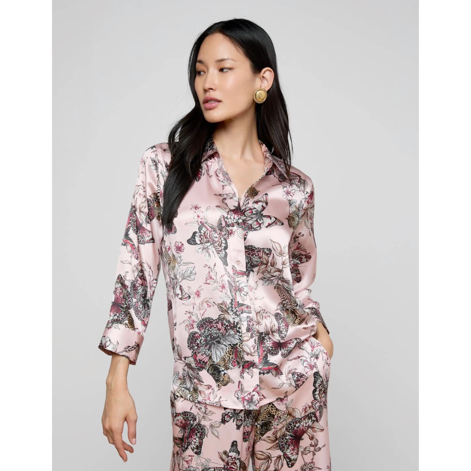 L'Agence - Dani Silk Blouse