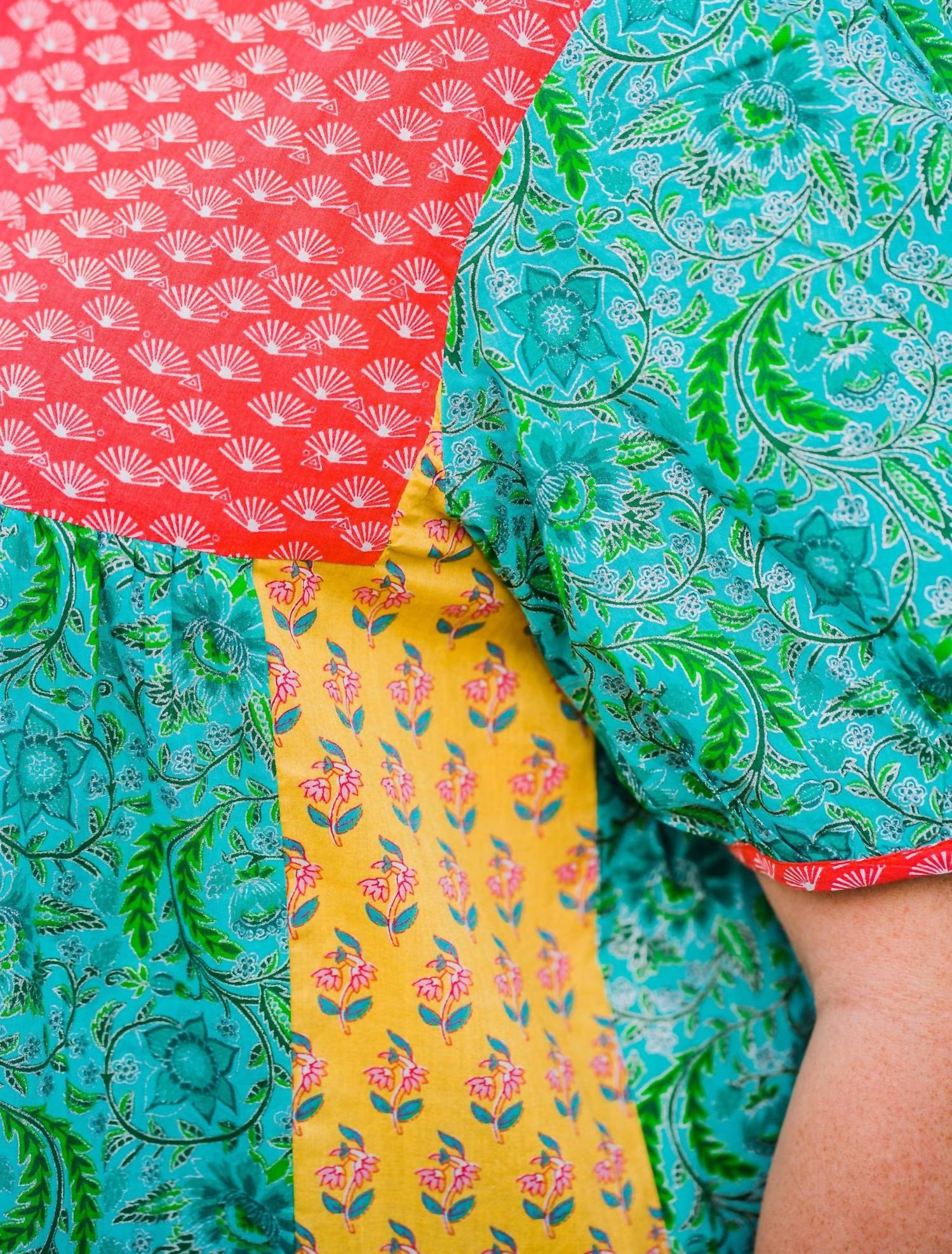 Layerz Clothing - Mixed Print Short Sleeve Top