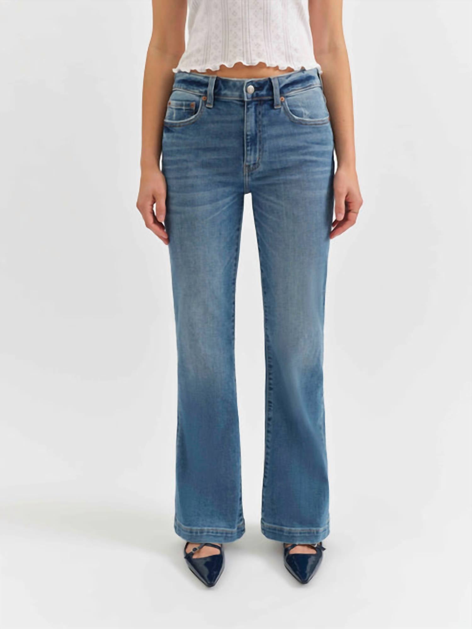 Daze - Heartbreaker Mid Rise Flare Jeans
