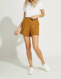 Gentle Fawn Luka Shorts in gold - women's shorts