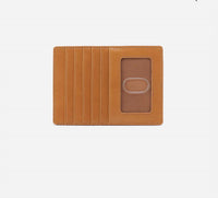 HOBO Women's Euro Slide Card Case in tan - women's accessory - detail view