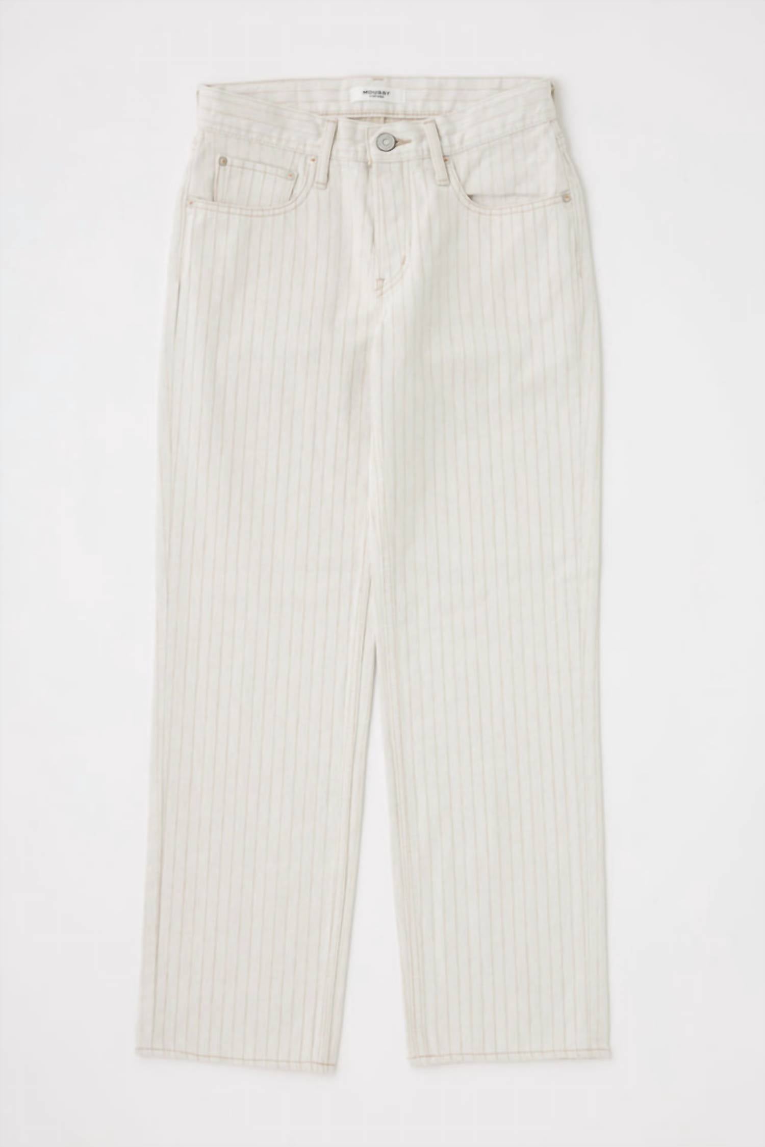 Moussy Elmora Low Rise Straight Jean in mix white - women's jeans - view 5