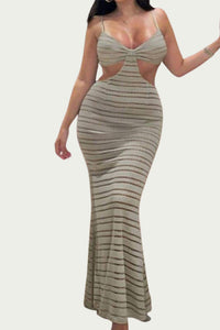SHEER-PANELED COVERUP