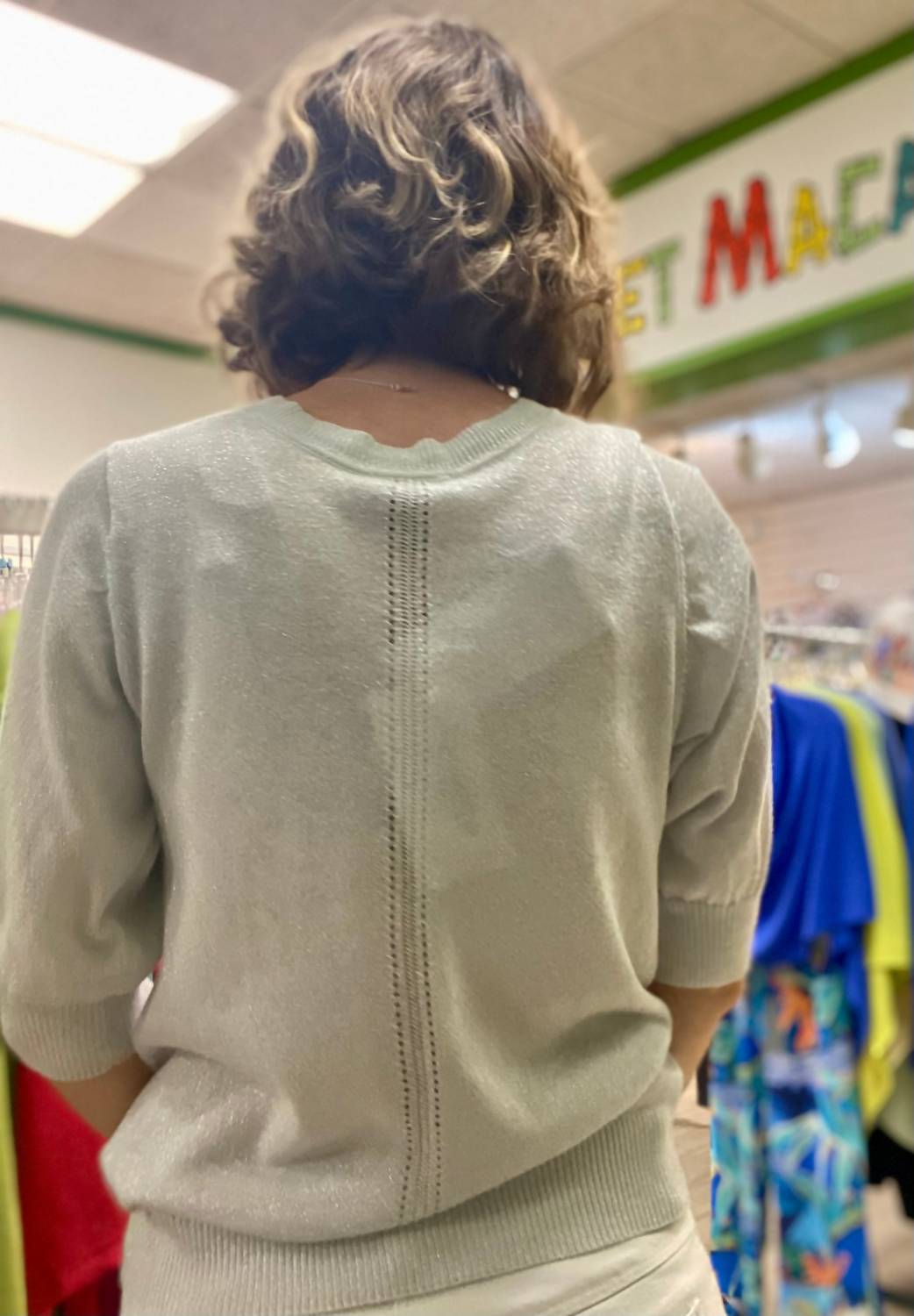 Marble - Reversible Sparkle Cardigan