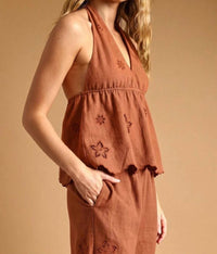 Miou Muse - Desert Bloom Halter Top