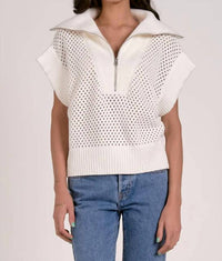 Elan - Short Sleeve Quarter Zip Tee