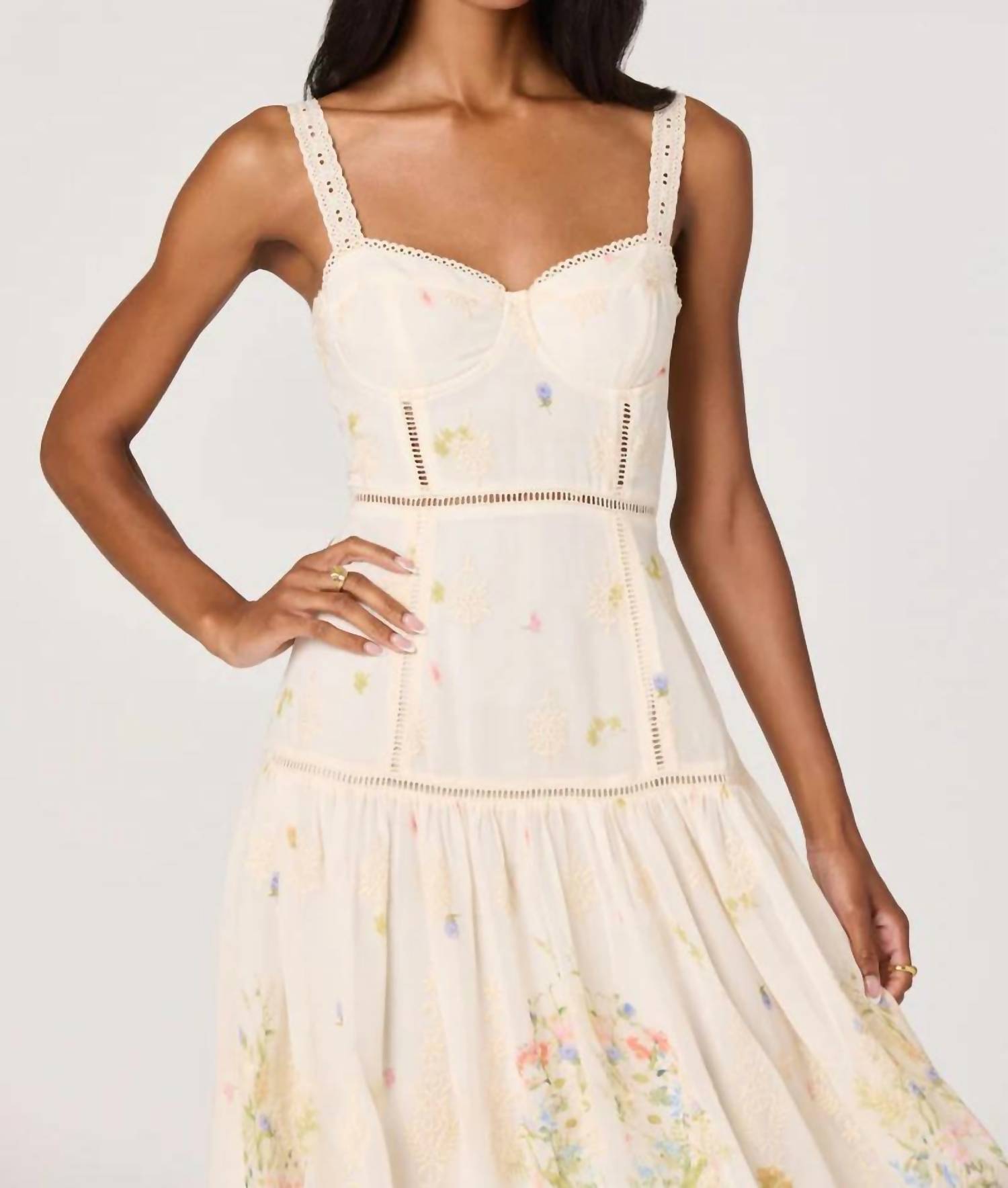 Astr - Pellagia Multi Floral Midi Dress