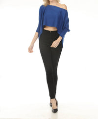 Isle By Melis Kozan - Kozan 2-way Cropped Sweater Top