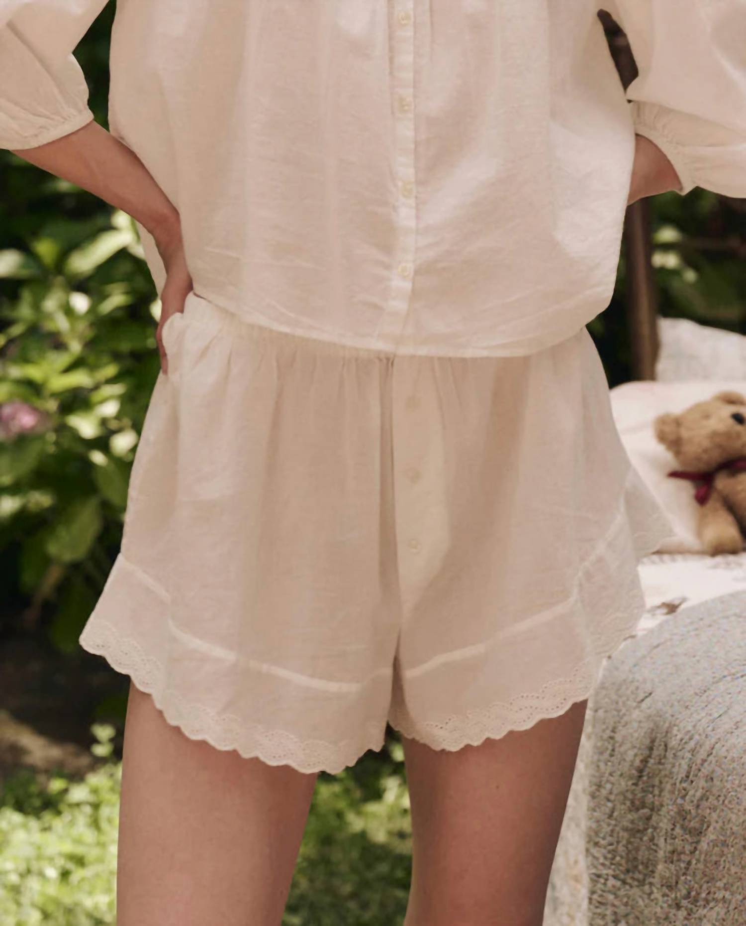 The Great. - Eyelet Tap Short