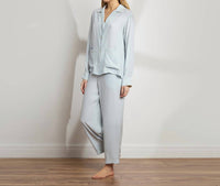 The Sleep Code - Women's Washable Silk Long Pj Set